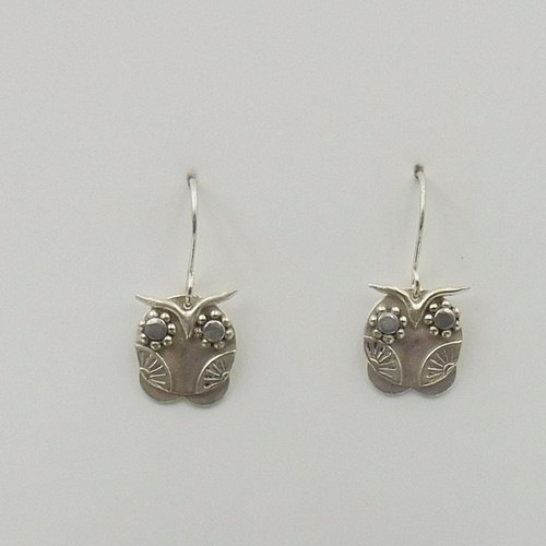 DKC-1156 Earrings  Wise Owls $96 at Hunter Wolff Gallery